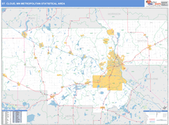 St. Cloud Metro Area Digital Map Basic Style